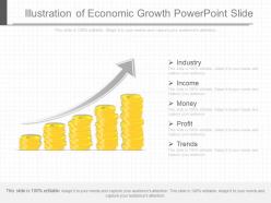 Present illustration of economic growth powerpoint slide