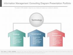Present information management consulting diagram presentation portfolio