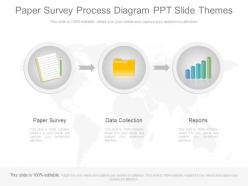 Present paper survey process diagram ppt slide themes