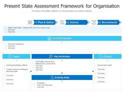 Present state assessment framework for organisation
