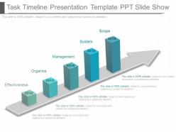 Present task timeline presentation template ppt slide show
