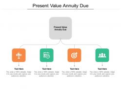 Present value annuity due ppt powerpoint presentation infographic template maker cpb