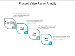 Present value factor annuity ppt powerpoint presentation ideas graphic images cpb