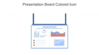 Presentation Board Colored Icon In Powerpoint Pptx Png And Editable Eps Format