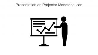 Presentation On Projector Monotone Icon In Powerpoint Pptx Png And Editable Eps Format