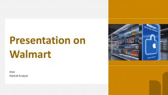 Presentation On Walmart PPT Sample ST AI