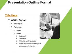 Presentation outline format ppt examples