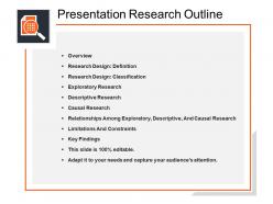 Presentation research outline powerpoint topics