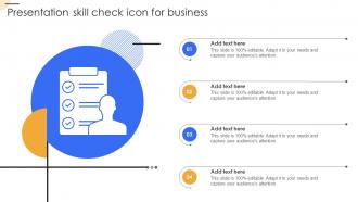 Presentation Skill Check Icon For Business