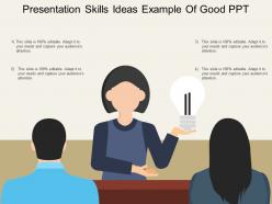 Presentation skills ideas example of good ppt