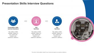 Presentation Skills Interview Questions In Powerpoint And Google Slides Cpb