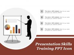 Presentation skills training ppt icon