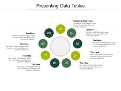 Presenting data tables ppt powerpoint presentation styles graphic tips cpb