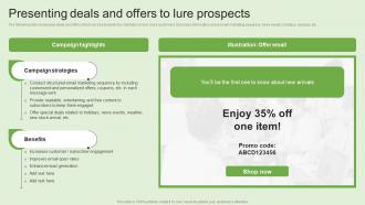 Presenting Deals And Offers To Lure Prospects Generating Customer Information Through MKT SS V
