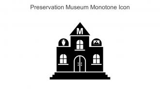 Preservation Museum Monotone Icon In Powerpoint Pptx Png And Editable Eps Format
