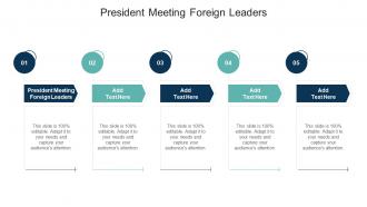 President Meeting Foreign Leaders In Powerpoint And Google Slides Cpb
