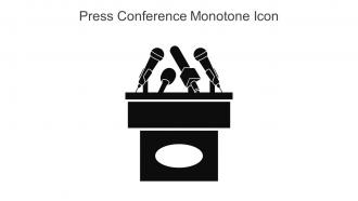 Press Conference Monotone Icon In Powerpoint Pptx Png And Editable Eps Format