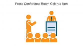 Press Conference Room Colored Icon In Powerpoint Pptx Png And Editable Eps Format