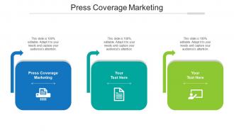 Press coverage marketing ppt powerpoint presentation outline visual aids cpb