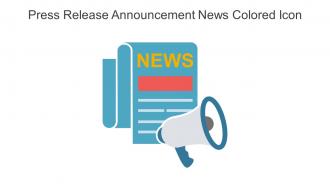 Press Release Announcement News Colored Icon In Powerpoint Pptx Png And Editable Eps Format