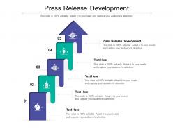 Press release development ppt powerpoint presentation professional background designs cpb