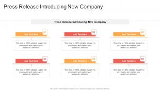 Press Release Introducing New Company In Powerpoint And Google Slides Cpb