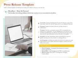 Press release template ppt powerpoint presentation gallery