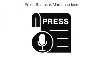 Press Releases Monotone Icon In Powerpoint Pptx Png And Editable Eps Format