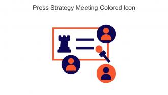 Press Strategy Meeting Colored Icon In Powerpoint Pptx Png And Editable Eps Format
