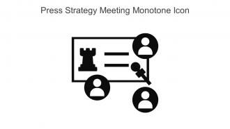 Press Strategy Meeting Monotone Icon In Powerpoint Pptx Png And Editable Eps Format
