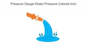 Pressure Gauge Water Pressure Colored Icon In Powerpoint Pptx Png And Editable Eps Format