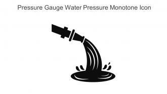 Pressure Gauge Water Pressure Monotone Icon In Powerpoint Pptx Png And Editable Eps Format