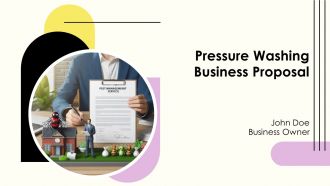 Pressure Washing Business Proposal PPT Presentation AT