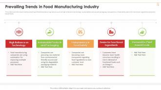 Prevailing Trends In Food Manufacturing Industry Industry 4 0 Application Production