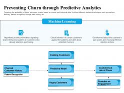 Preventing churn through predictive analytics alert ppt powerpoint presentation styles