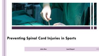 Preventing Spinal Cord Injuries In Sports PPT Guidelines AT