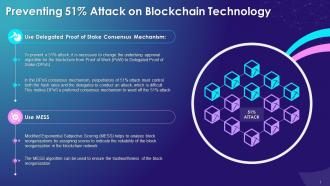 Prevention Of 51 Percent Attack On Blockchain Technology Training Ppt