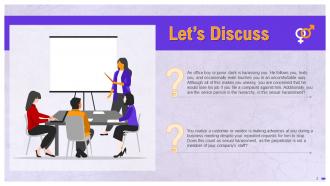Prevention Of Sexual Harassment Training Discussion Questions Training Ppt Downloadable Idea