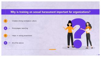 Prevention Of Sexual Harassment Training Discussion Questions Training Ppt Compatible Idea