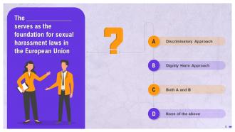 Prevention Of Sexual Harassment Training Discussion Questions Training Ppt Appealing Idea
