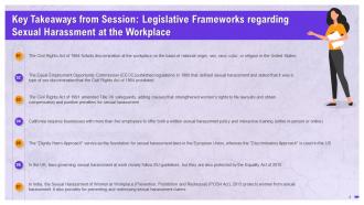 Prevention Of Sexual Harassment Training Sessions Key Takeaways Training Ppt Image Ideas