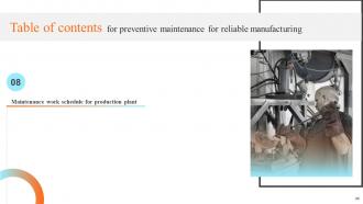 Preventive Maintenance For Reliable Manufacturing Powerpoint Presentation Slides