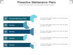 Preventive maintenance plans ppt powerpoint presentation icon clipart images cpb