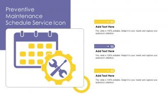 Preventive Maintenance Schedule Service Icon