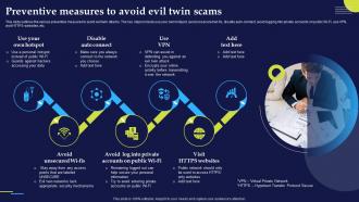 Preventive Measures To Avoid Evil Twin Scams Phishing Attacks And Strategies