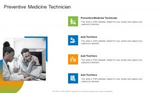 Preventive Medicine Technician In Powerpoint And Google Slides Cpb