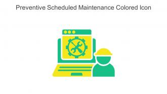 Preventive Scheduled Maintenance Colored Icon In Powerpoint Pptx Png And Editable Eps Format
