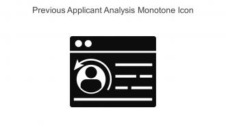 Previous Applicant Analysis Monotone Icon In Powerpoint Pptx Png And Editable Eps Format
