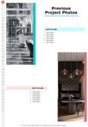 Previous Project Photos Interior Design Project Proposal One Pager Sample Example Document