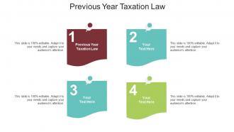 Previous year taxation law ppt powerpoint presentation portfolio brochure cpb